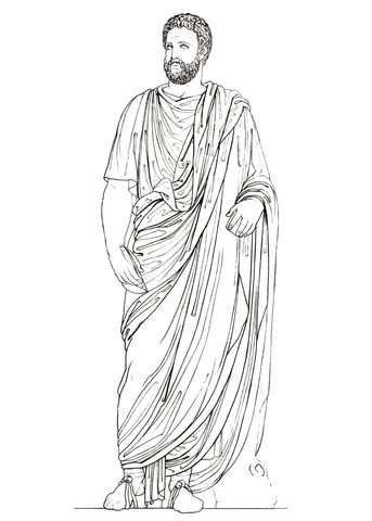 Roman Consul Coloring Page